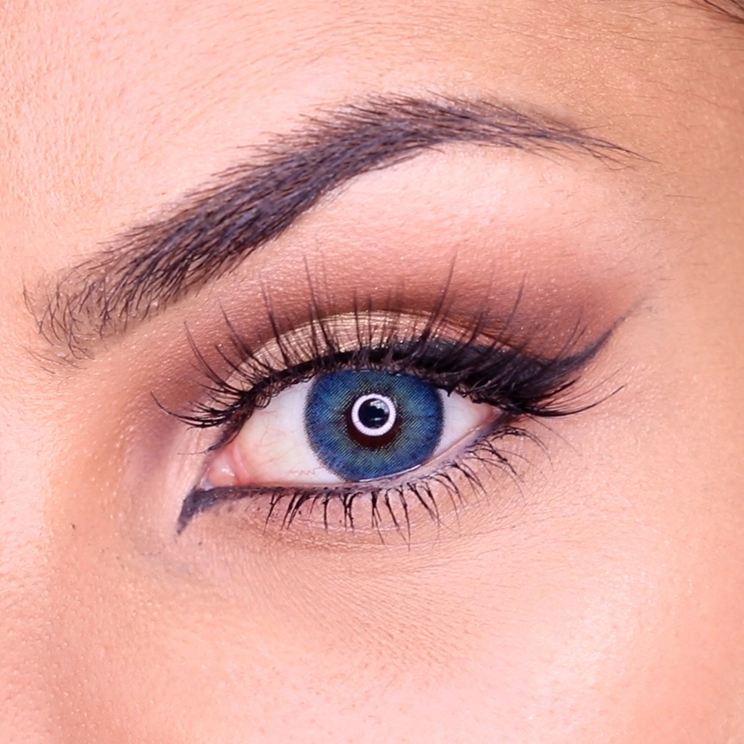 lenti a contatto blu per occhi marroni 