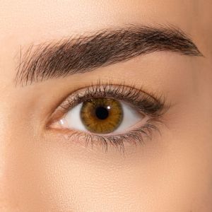 lentilles de contact marron