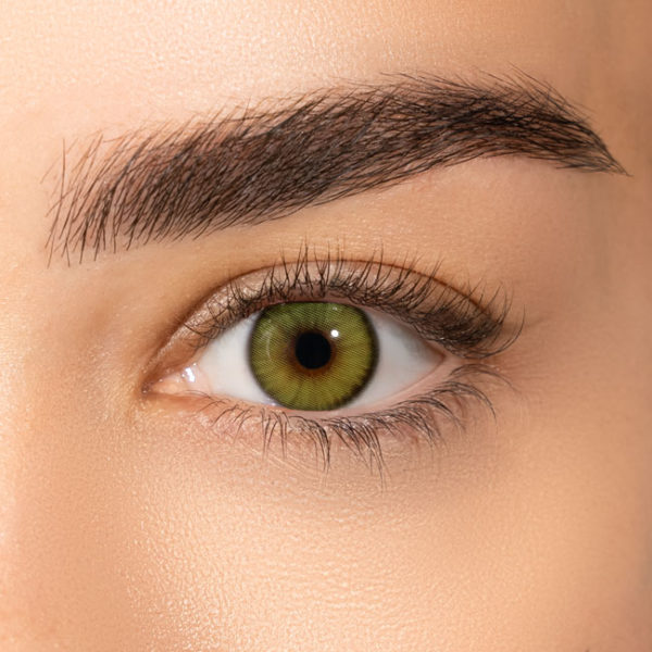 Lime-Green lentille de couleur verte naturelle