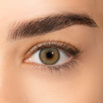 Natural-Green green contact lenses for brown eyes