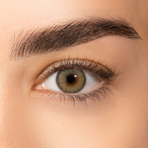 Natural-Green green contact lenses for brown eyes